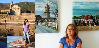 Exposicin de pintura -2 Artistas- de Lorena Gonzlez y Teresa Dorado en Oia