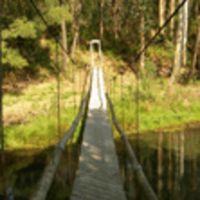 PONTE COLGANTE SOBRE O RO CARBALLAS EN ACEVEDO - OIA