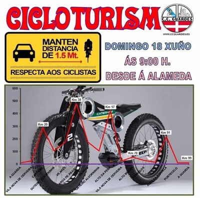 Salida del Club Ciclista Guards este domingo 18 de junio