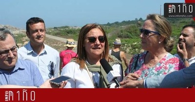 Especial - Ana Ortiz, visit la reforma de la senda litoral de las faldas de Santa Tecla