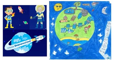 O Consorcio de Augas do Louro entrega os premios do II Concurso de Debuxo Infantil sobre o ciclo da auga