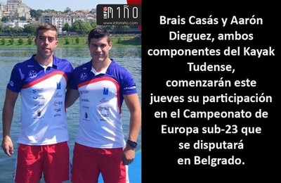 Aarn Diguez y Brais Cass participan desde este jueves en el Campeonato de Europa Sub-23