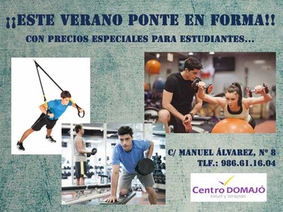 Este Verano ponte en forma en el Centro Domaj de A Guarda