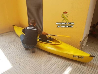La Guardia Civil detiene a los presuntos autores del robo de una piragua en A Guarda