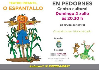 Teatro infantil O Espantallo, este domingo en Pedornes(Oia)