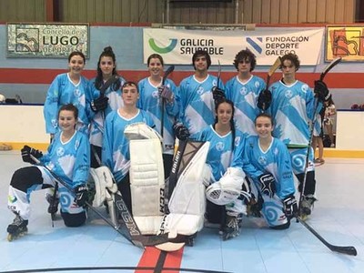 Catro xogadores de A Guarda Hockey Lia na Seleccin Galega