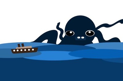 El kraken, el monstruo marino por Luis Lomba(Ayn)