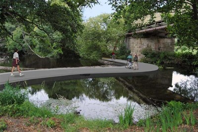 Arranque do troo da Ecovia sobre o Rio Ancora e cancioneiro marcam aniversrio de Vila Praia de Ancora