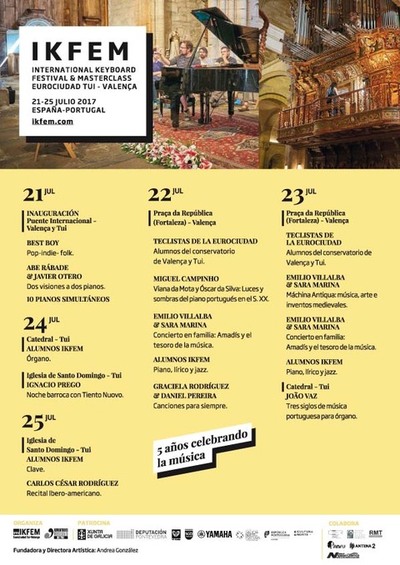 Tui acolle a quinta edicin do International Keyboard Festival & Masterclass (IKFEM) 2017
