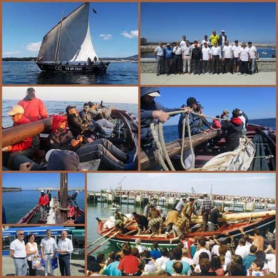 A Guarda e a Pvoa de Varzim renovan s seus lazos histricos coa visita da lancha poveira -F em Deus-