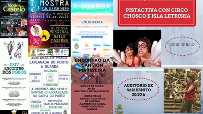 Msica, deporte e espectculos enchen a programacin cultural da Guarda dende o venres e ata o Da de Galicia 