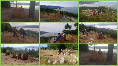 15 bancos de madeira coas mellores vistas no Monte Sta. Trega da Guarda