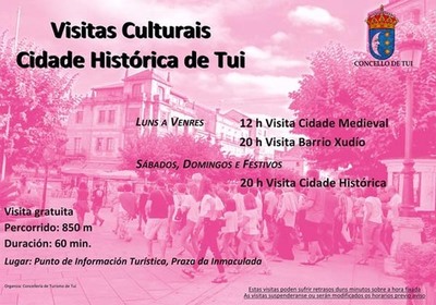 Posta en valor da Cidade Histrica de Tui con visitas culturais
