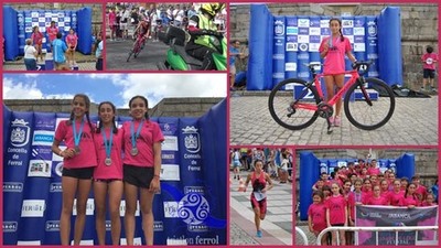 Elsa Pena Campiona Galega de Triatl�n 2017 na categor�a infantil