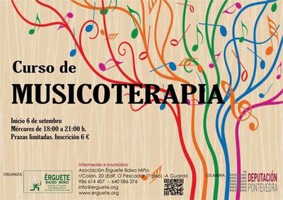 rguete organiza un Curso de -MUSICOTERAPIA- este mrcores