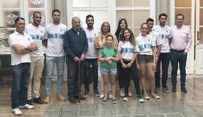 Carmela Silva recibe al Club Remo do Mio