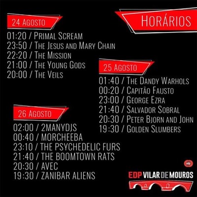 EDP Vilar de Mouros 2017 revela horrios de concertos e o primeiro jogo de cartas de um festival de msica em Portugal