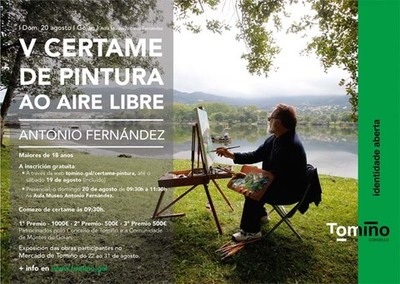 Tomio acolle este domingo o V Certame de Pintura ao aire libre Antonio Fernandez