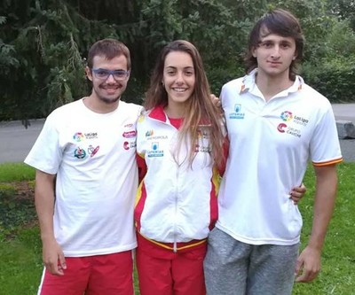 Dous Teixugos coa Seleccin Espaola no Campionato de Europa de Sllom Jnior e Sub-23