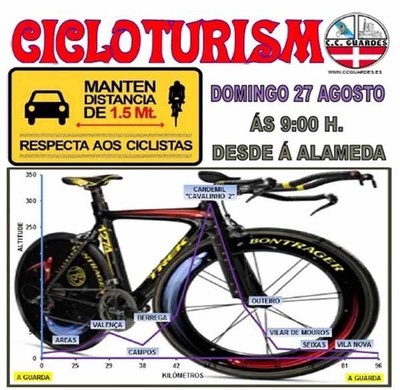 Salida del Club Ciclista Guards este domingo 27 de agosto