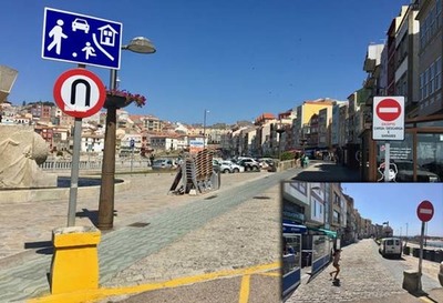 Portos atrasa inxustificadamente a colocacin dunhas xardineiras na ra peonil do Porto