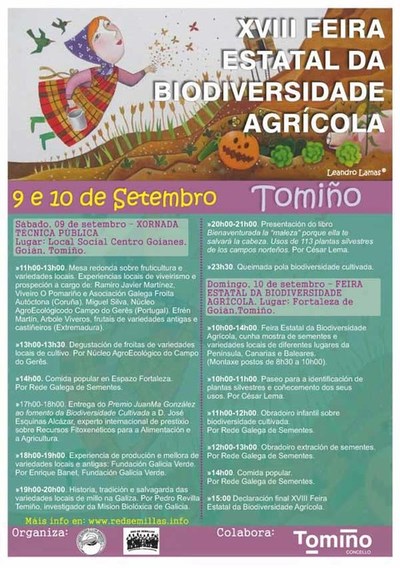 Tomio acolle esta fin de semana a XVIII Feira Estatal da Biodiversidade Agrcola