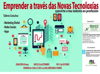 Emprender a travs das novas tecnoloxas: Formacin presencial para a xuventude emprendedora