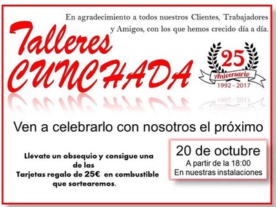 Talleres Cunchada cumple este viernes 25 aos