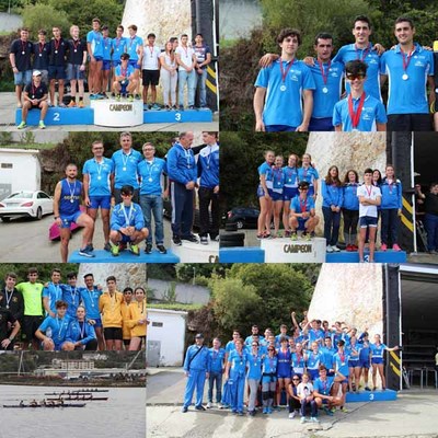 Lluvia de medallas para el Club Remo de Tui en Ferrol