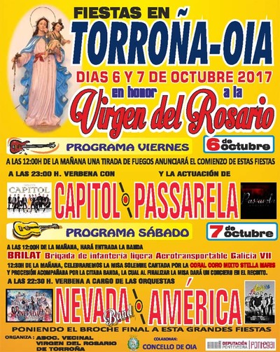 Torroa acoge las Fiestas en honor a la Virgen del Rosario