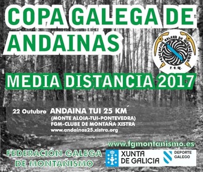 A Copa Galega de Andainas 25 Kms rematar en Tui este domingo