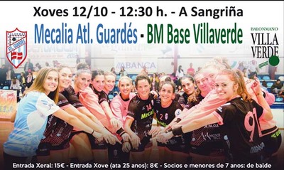 El Mecalia recibe el prximo jueves en A Sangria al BM Base Villaverde 