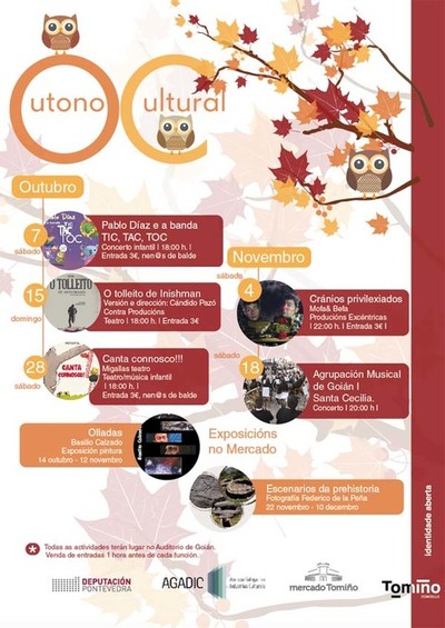 A programacin cultural de outono deu comezo en Tomio o pasado sbado