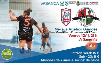 El Mecalia Atl. Guards y el BM Suazo se vern las caras este viernes en A Sangria
