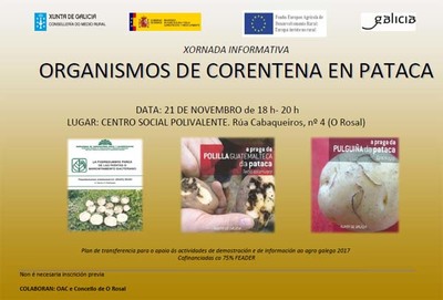 O Rosal acolle este martes unha Xornada Informativa sobre os organismos de corentena na pataca