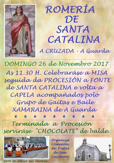 Romera de Santa Catalina este domingo na Guarda