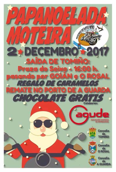 Papanoelada moteira este sbado no Baixo Mio