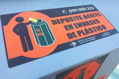 Novo sistema de recollida do aceite usado en Tomio