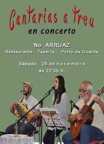 Concerto de -Cantarias a treu- este sbado na Guarda