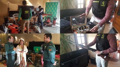 Detenidos los responsables de una treintena de robos en viviendas en el sur de la provincia y norte de Portugal 