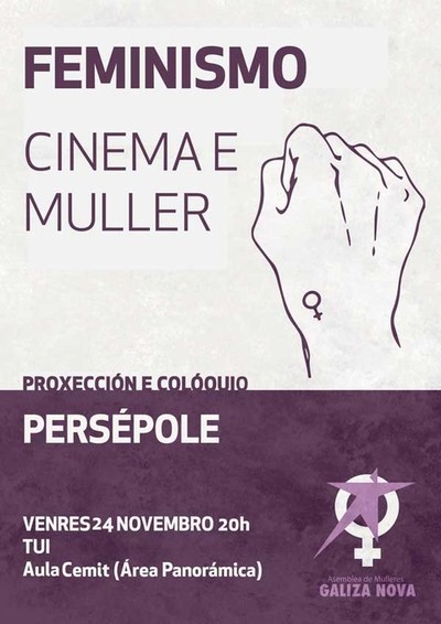 Proxeccin e coloquio da Asemblea de Mulleres de Galiza Nova en Tui