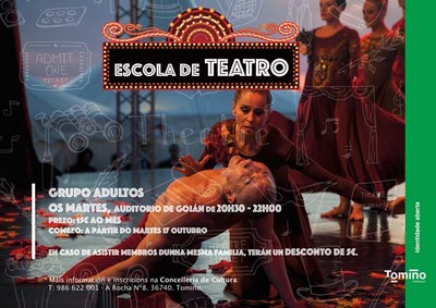 Inscricin para o curso de adultos na Escola Municipal de Teatro de Tomio