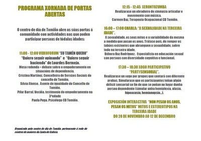 O centro de da de Tomio abre as sas portas con actividades para todos os pblicos