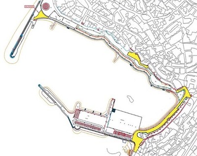 O Porto da Guarda estar en obras de mellora do pavimento rodado durante a fin de semana