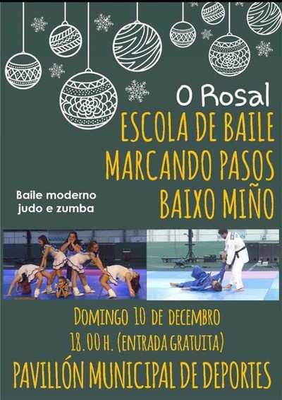 Baile moderno, judo e zumba este domingo no Pavilln Municipal do Rosal