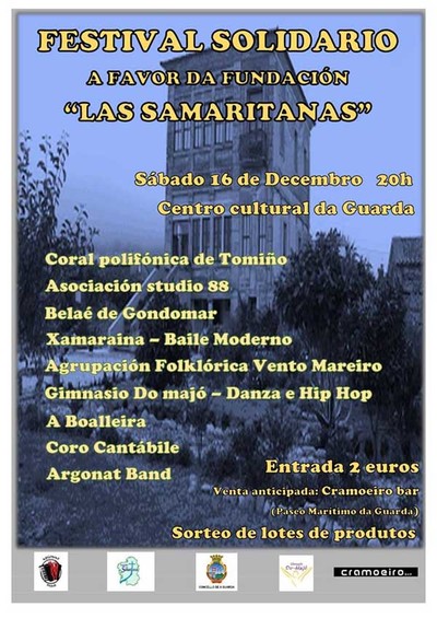 Festival Benfico a favor da Fundacin -Las Samaritanas- este sbado no Centro Cultural da Guarda