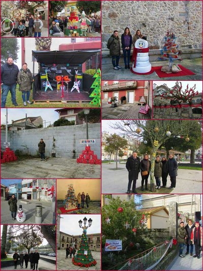 As asociacins participan na campaa -Decora o teu Nadal- embelecendo A Guarda 