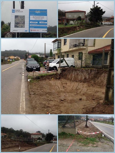 Malestar entre los vecinos afectados por las expropiaciones de las obras de la PO-353 en O Rosal 