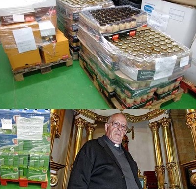 El Santuario de Figueir dona 3.000kg de alimentos a Sos Tomio