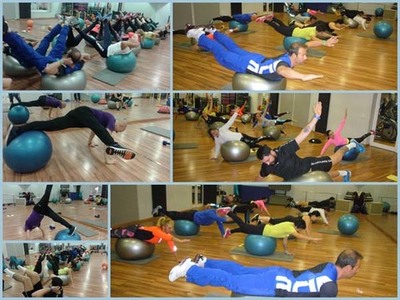 Jose Fandio altamente valorado en  un curso de fitball en Vigo